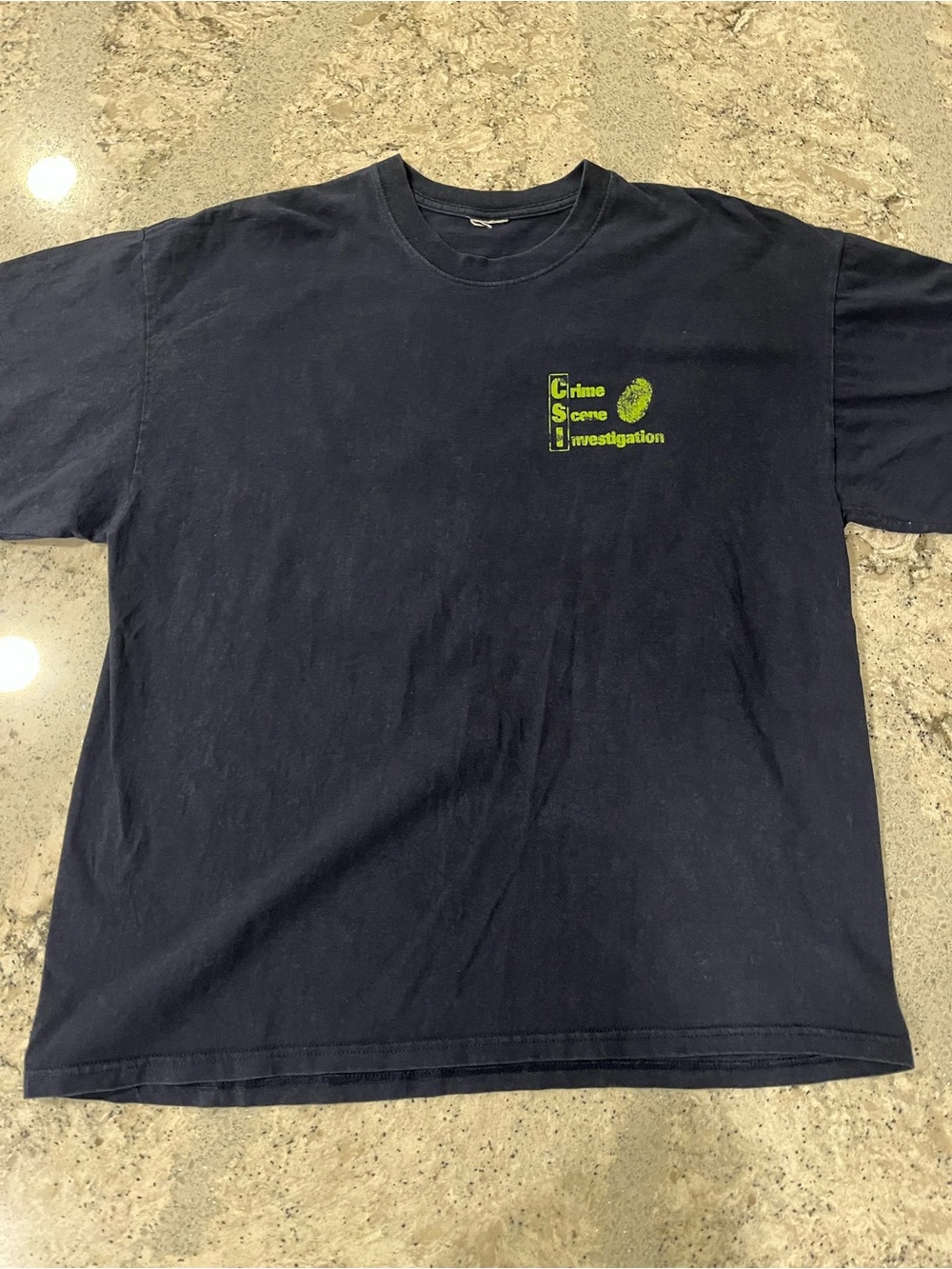 Vintage 2000 CSI Crime Scene Investigation TV Show Promo Tee